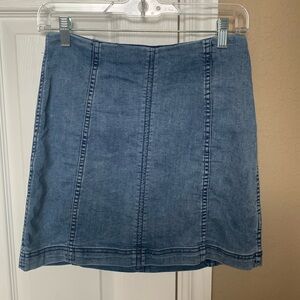 Free people denim skirt